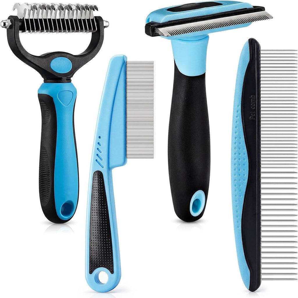 Patelai portable pet grooming kit packaging layout with seven images