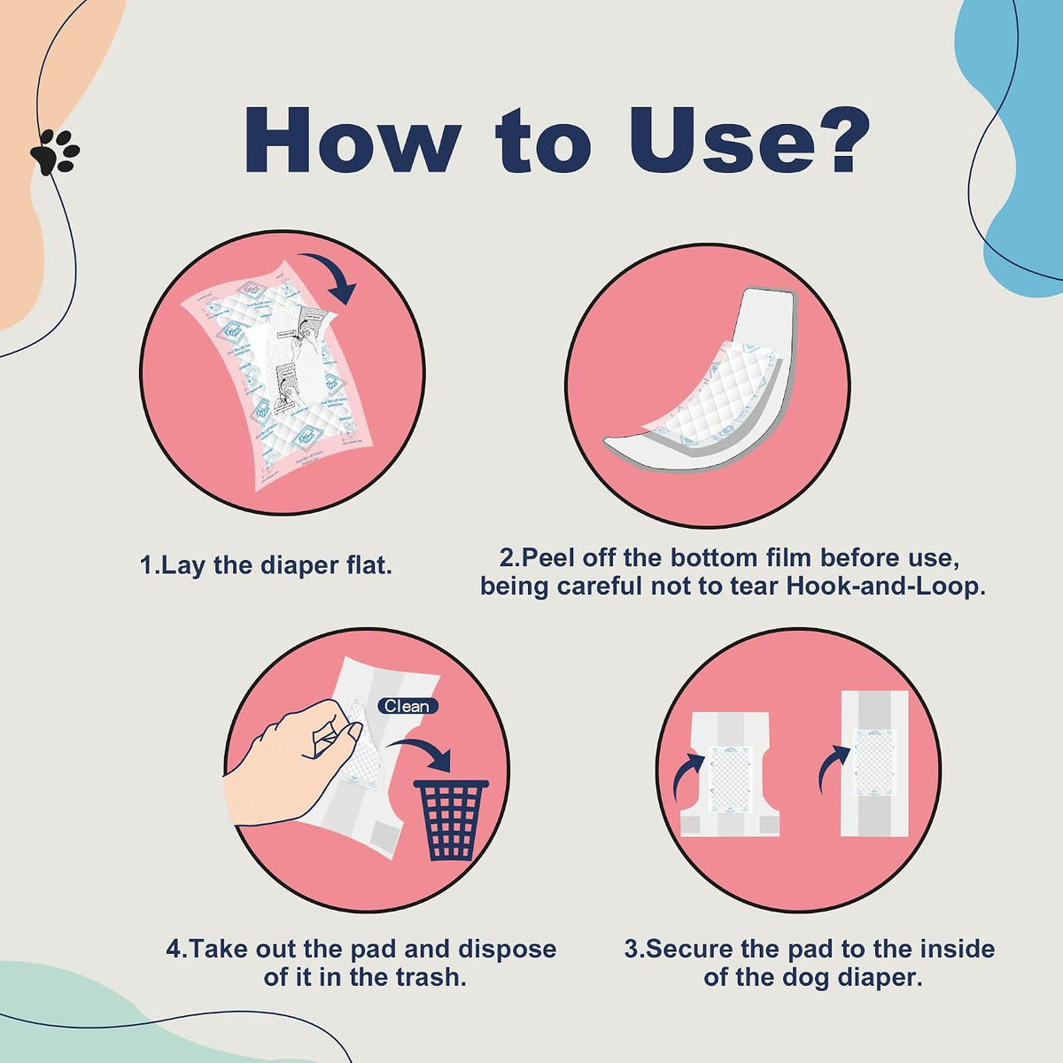 Bulk pack configuration of the one hundred and fifty count disposable dog diaper inserts