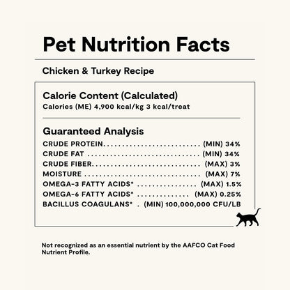 Open Farm humanely raised poultry cat treats for digestive health support