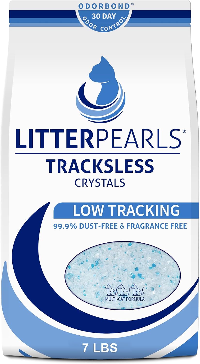 Litter Pearls Micro Fresh cat litter usage instructions label