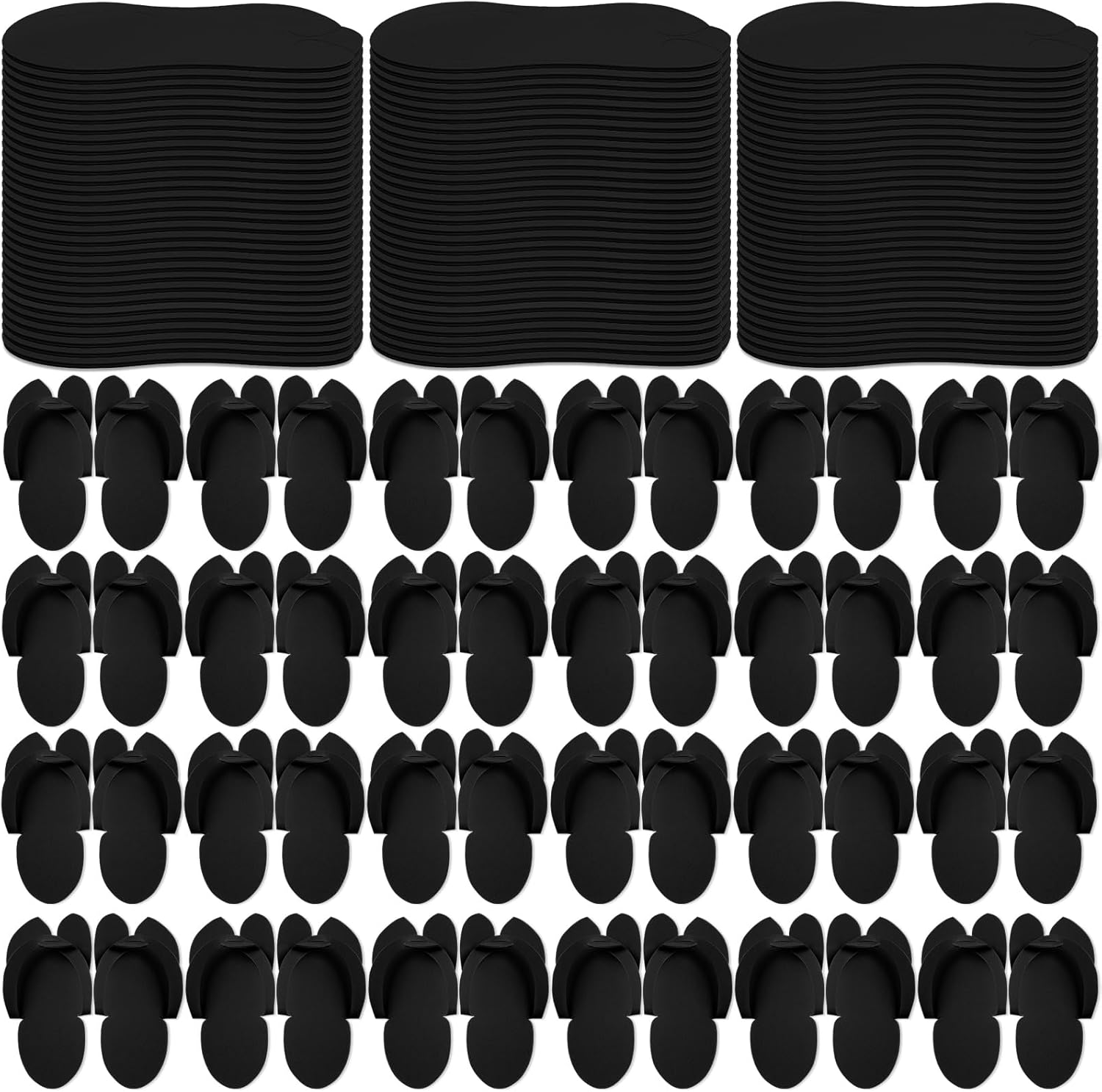 JaGely disposable pedicure slippers front view EVA foam
