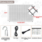 Close up of Poyee durable HDPE cat safety mesh texture