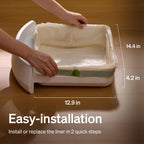 Roll of forty count PETLIBRO automatic self-cleaning cat litter box liners displayed on a clean surface.