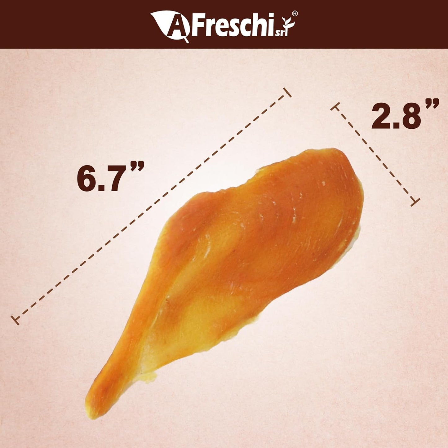 A Freschi Srl high protein chicken jerky packaging