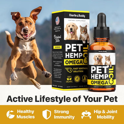 Hmp and Salmon Oil for Dogs Skin and Coat Halth, Rich in Vitamins B, E, Omega 3, 6, 9, Pet Fish Oil for Dogs, Cats, Hmp for Dogs Anxity and Strss Rlif, Jint Pin - Image 9