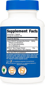 Nutricost KSM-66 Ashwagandha Root Extract (600mg) 60 Capsules - Image 5