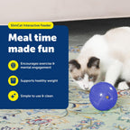 PetSafe Slimcat Feeder Ball Cat Toy, Blue - Image 2