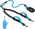 Lukovee Double Dog Leash, No Tangle 360 degrees Swivel Heavy Duty Reflective Lead with Two Padded Handles Dual Dog Splitter, Comfortable Shock Absorbing Walking Training for Small Medium Large Dogs(Blue,M) - Image 12