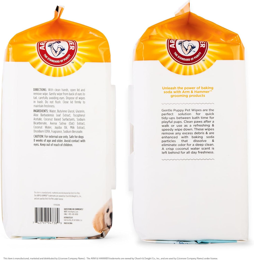 Durable deodorizing dog wipe texture close up showing gentle cleansing fabric.