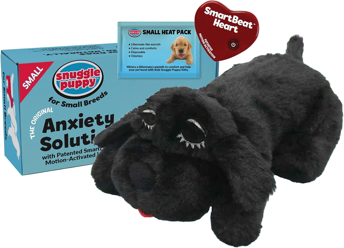 Snuggle Puppy Heartbeat Puppy Toy for Small Breeds, Compact Plush Dog Toy with Real-Feel Pulse, Designed for Crate Time, First Nights, and Rest - Cream - Image 10