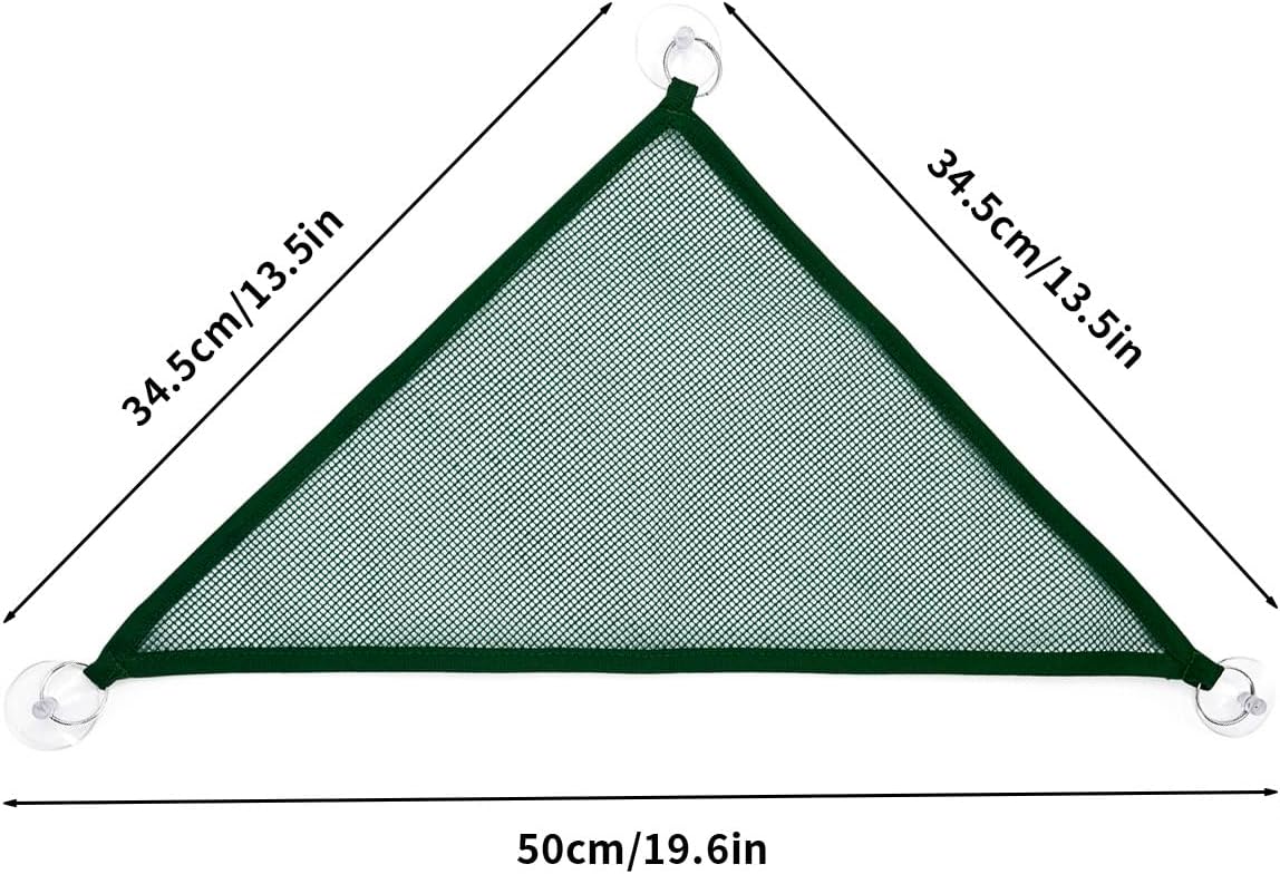 Close-up view of durable nylon mesh material on lizard hammock