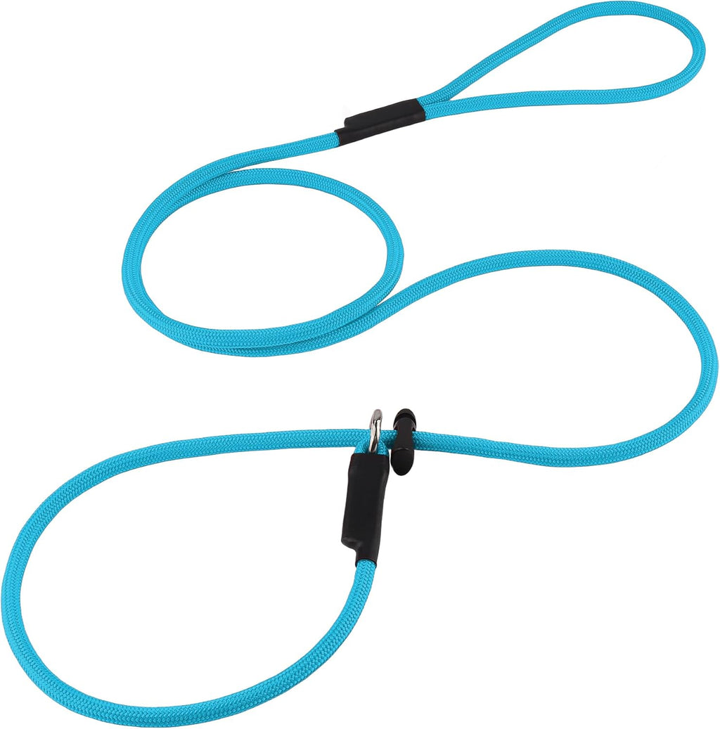 Fursdoly black five feet companion dog walking slip lead