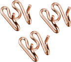 Durable rust resistant metal links for adjusting anti pull pinch collar length.
