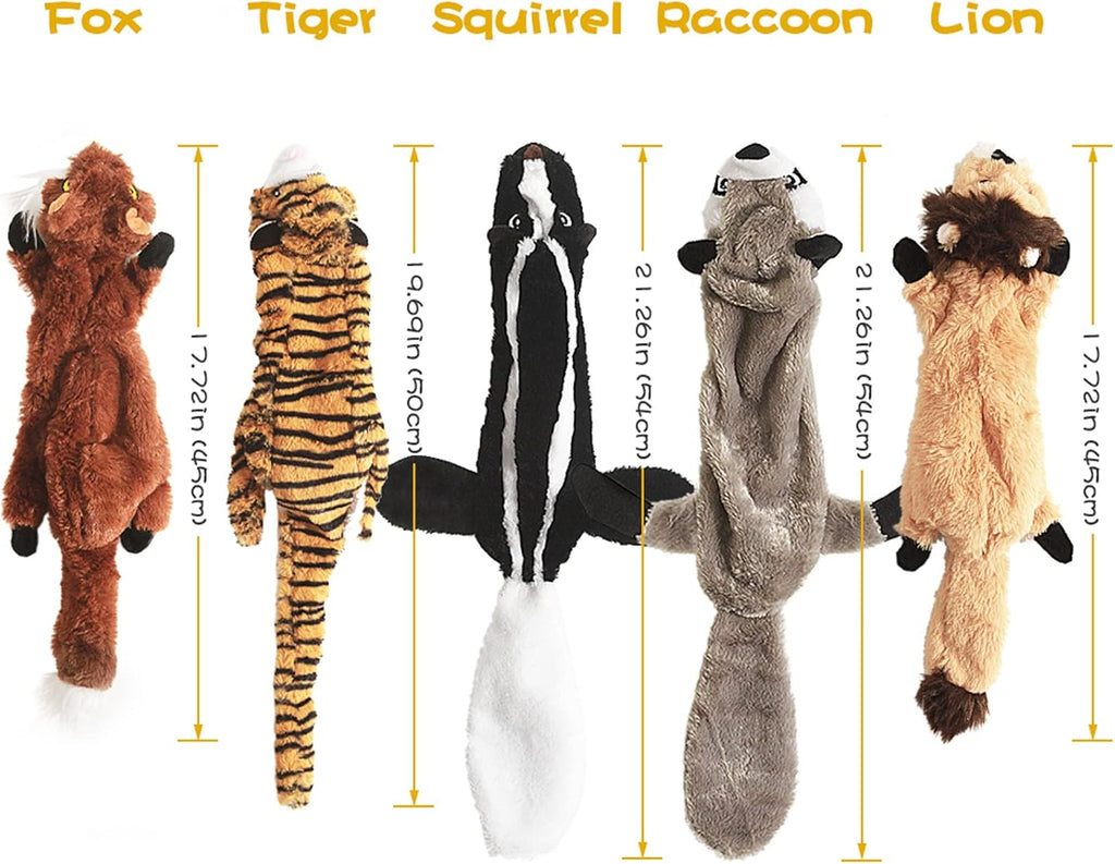 FIREOR authentic imported plush dog chew toys bundle packaging for interactive pet entertainment