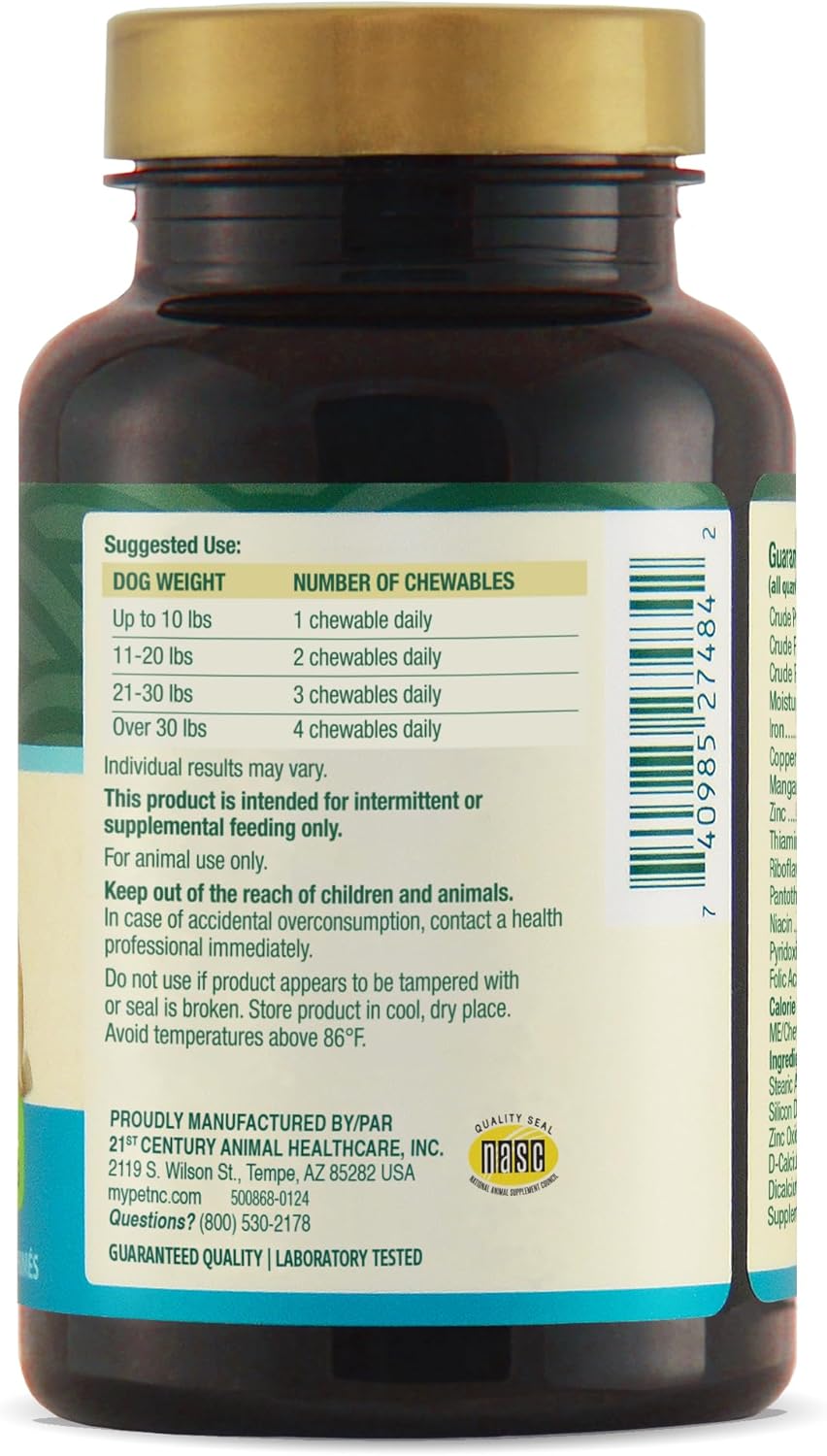 PetNC Natural Care Brewers Yeast packaging showing 250 count