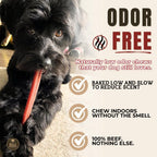 Rawhide free fully digestible safe dog chew bones for oral health