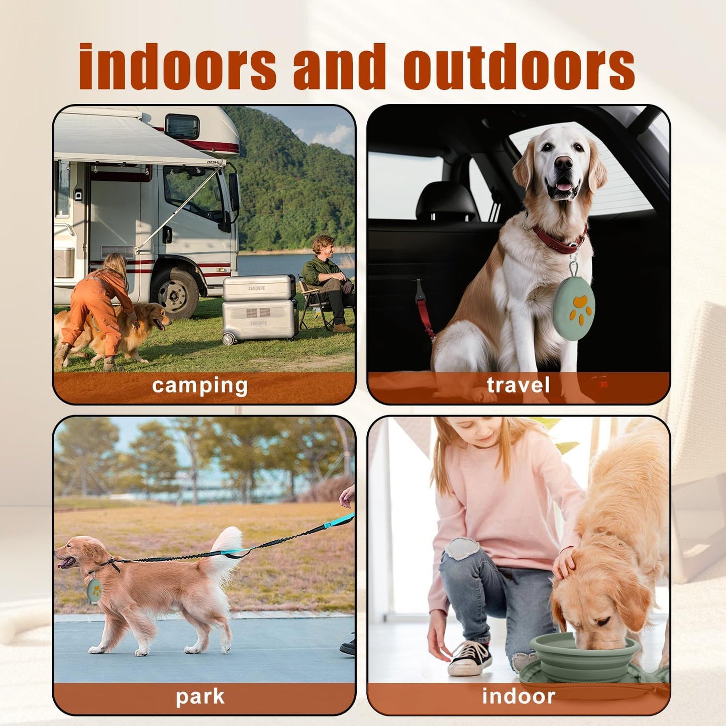 Compact portable silicone pet dish showing durable flexible material.