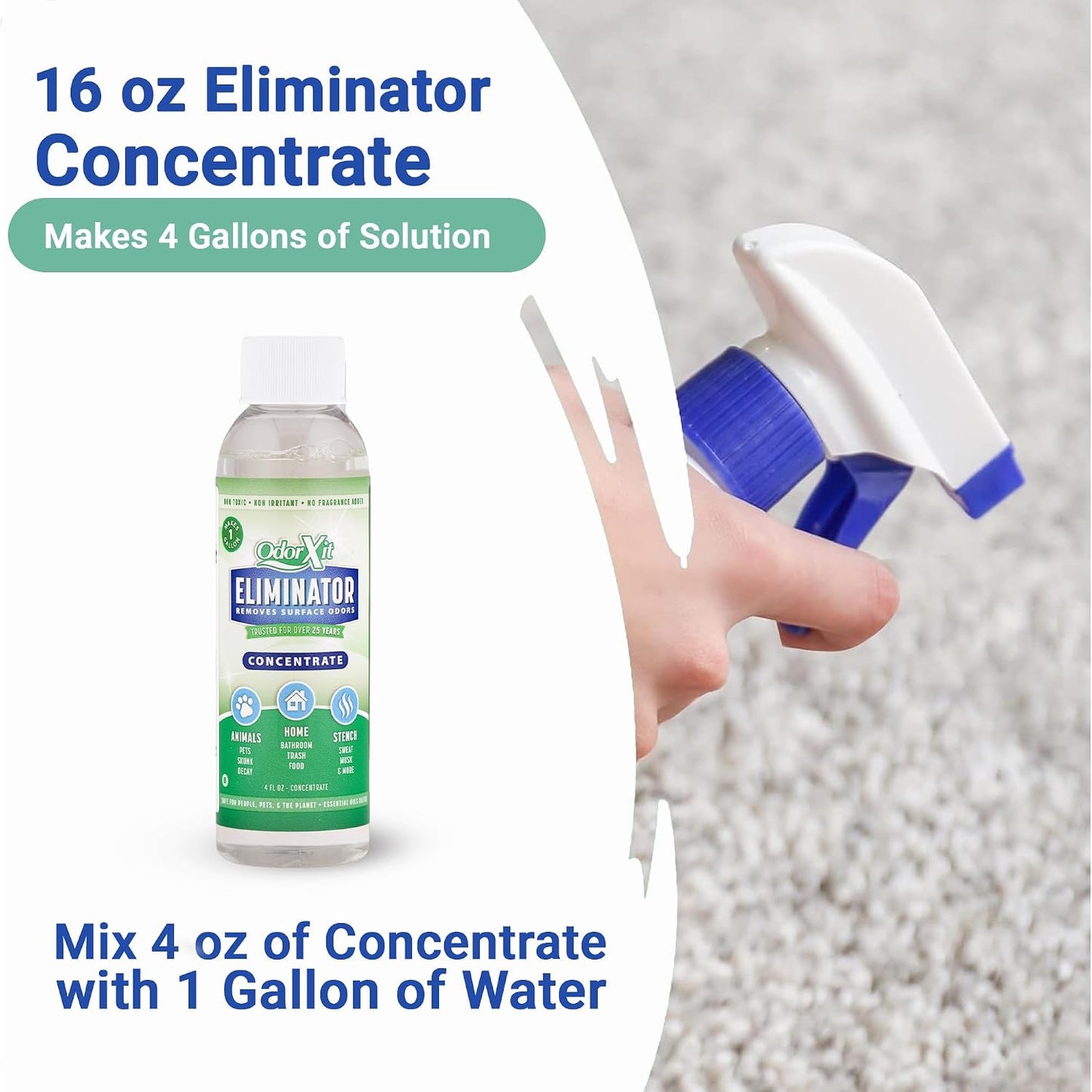 Concentrated Pet Urine Odor Eliminator, Ideal for Cat, Dog Poo and Urine Smell, Versatile & Natural Odor Neutralizer for Home and Outdoor Use, Deodorizer & Absorber, Concentrate, 4oz - Image 9