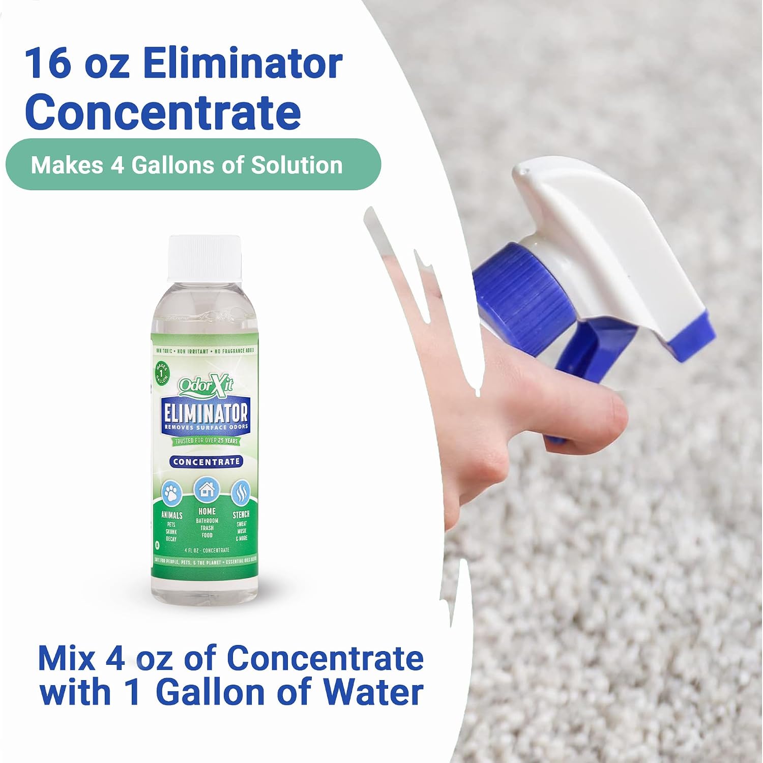 Concentrated Pet Urine Odor Eliminator, Ideal for Cat, Dog Poo and Urine Smell, Versatile & Natural Odor Neutralizer for Home and Outdoor Use, Deodorizer & Absorber, Concentrate, 4oz - Image 9