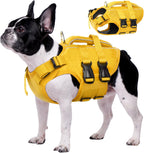 Kuoser Dog Life Jacket High Flotation, Reflective Dogs Life Vest for Swimming Boating, Adjustable Small Medium Large Dog lifejacket, Lightweight Dogs Life Preserver Rescue Handle Spring Summer Pool - Image 10