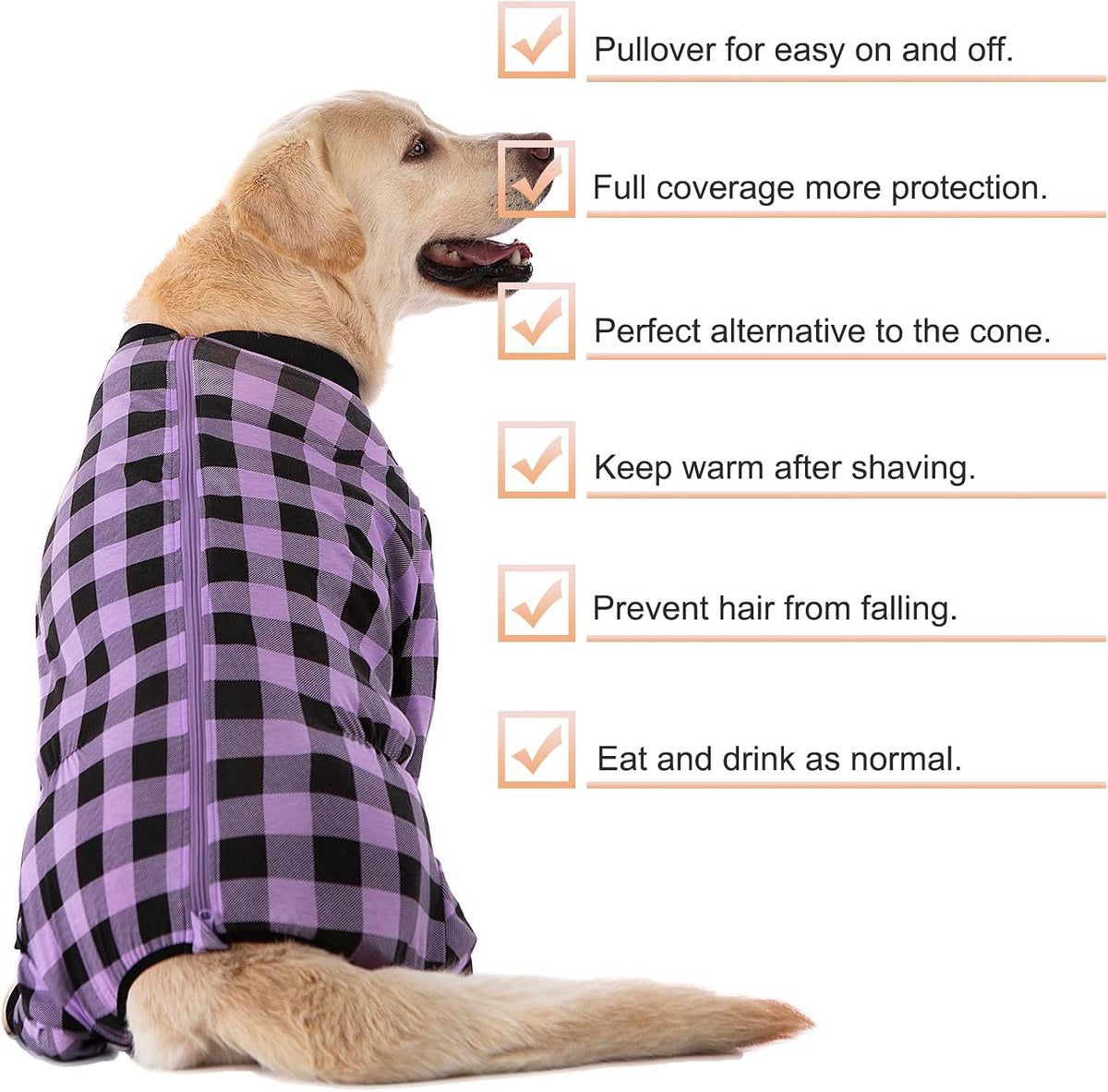 Yeapeeto premium imported dog medical recovery suit packaging illustration
