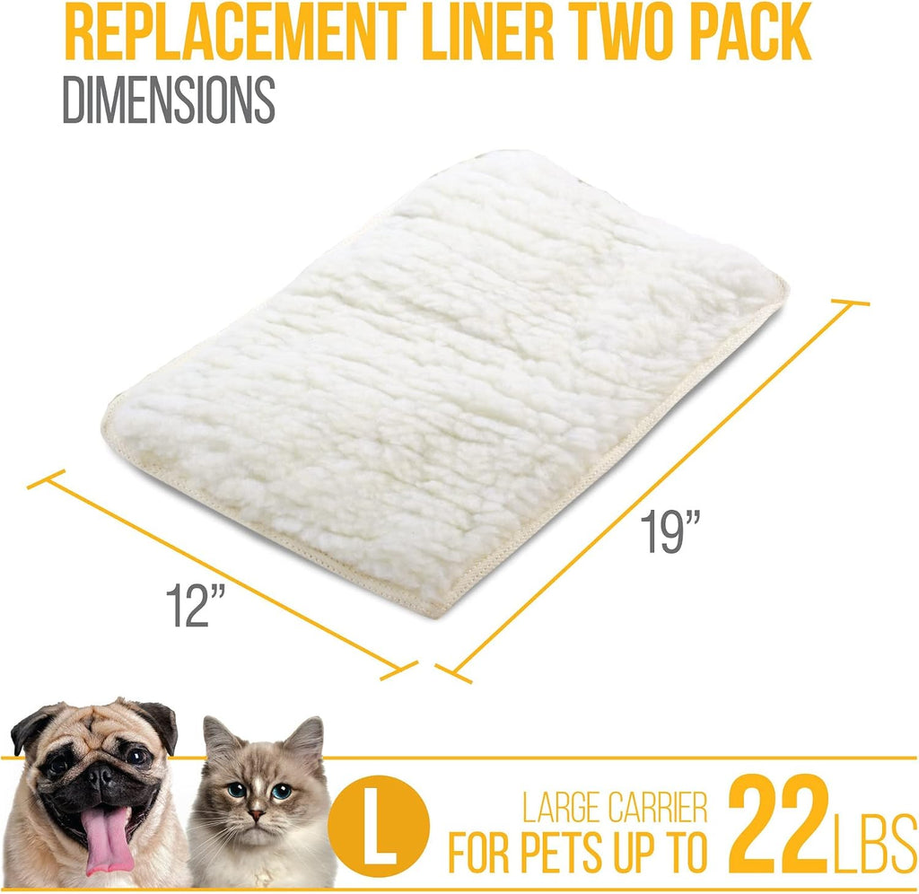 Waterproof backing on the large white pet kennel pad demonstrating leak protection features.