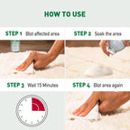 Nature's Miracle cat urine remover bottle back label instructions.