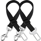 SunGrow adjustable dog car seat belt front view