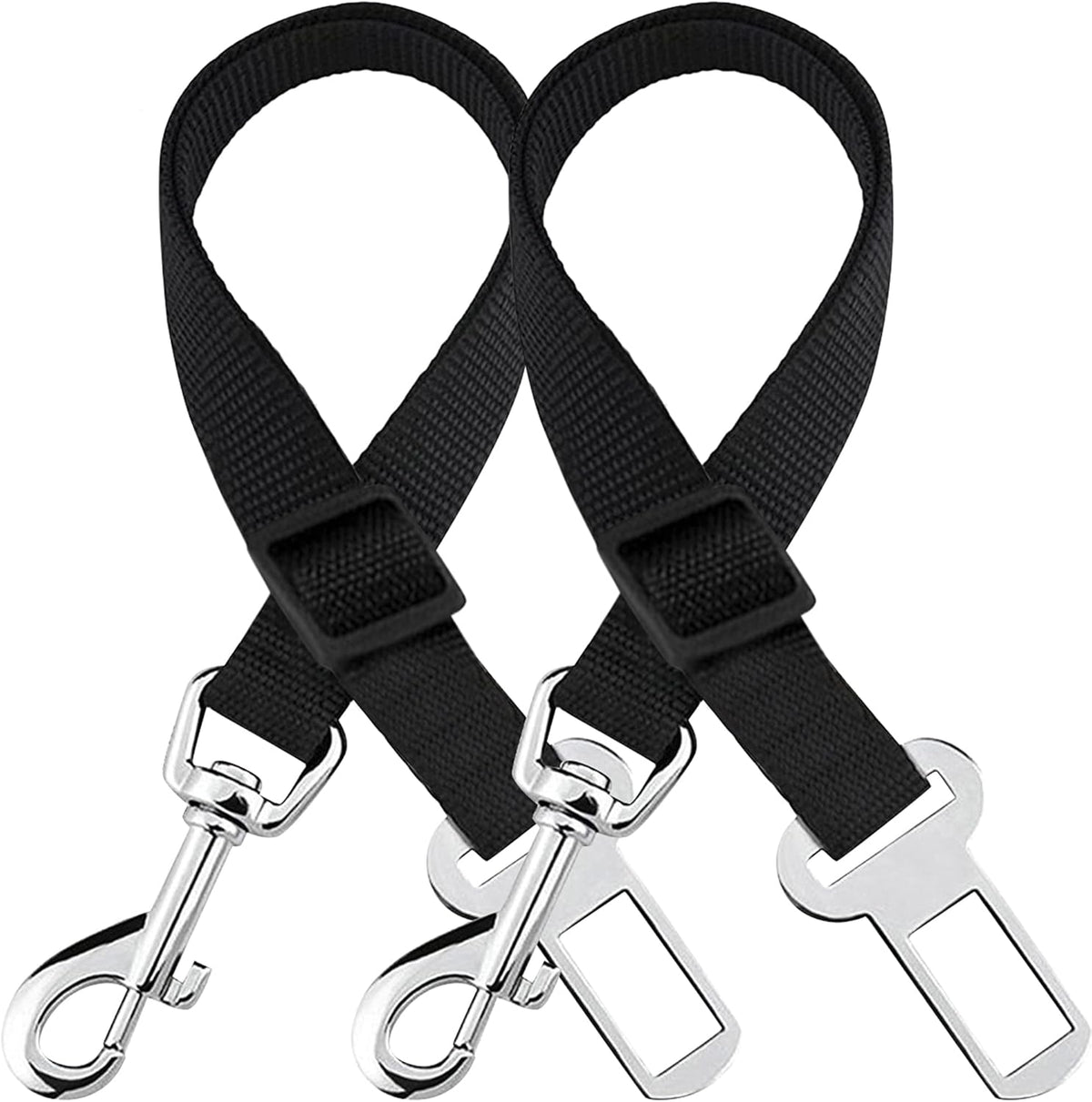 SunGrow adjustable dog car seat belt front view