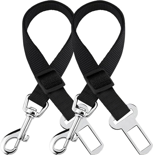 SunGrow adjustable dog car seat belt front view
