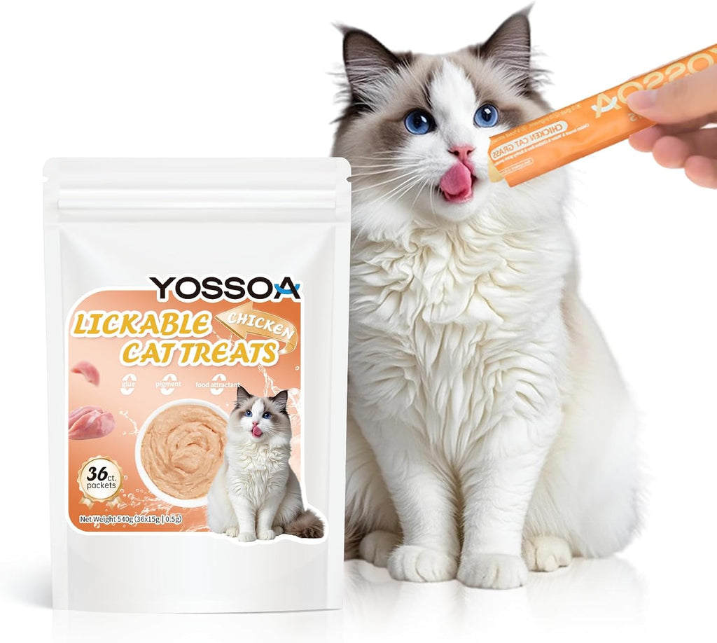 Grain free chicken and salmon cat treats ingredients label