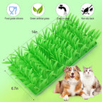 Palksky green grass silicone feeding mat close up texture