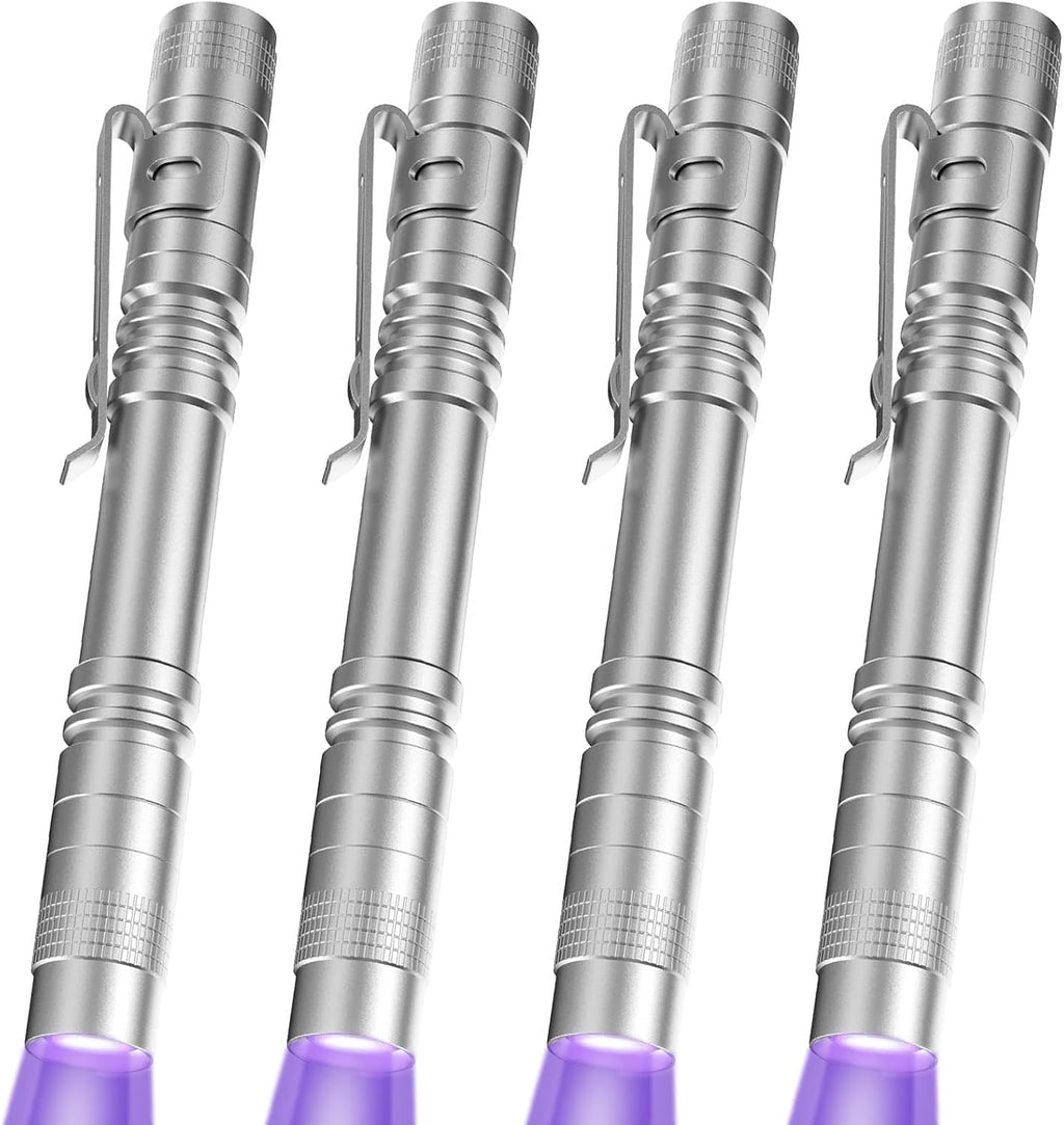 COSOOS 2 UV Black Light Flashlight, 2 Pack 395nm Mini Pen Light with Clip, Waterproof Ultraviolet Flashlight for Leak, Pet Urine, Scorpion, Hotel Inspection, Dry Stain and Bed Bug. - Image 10
