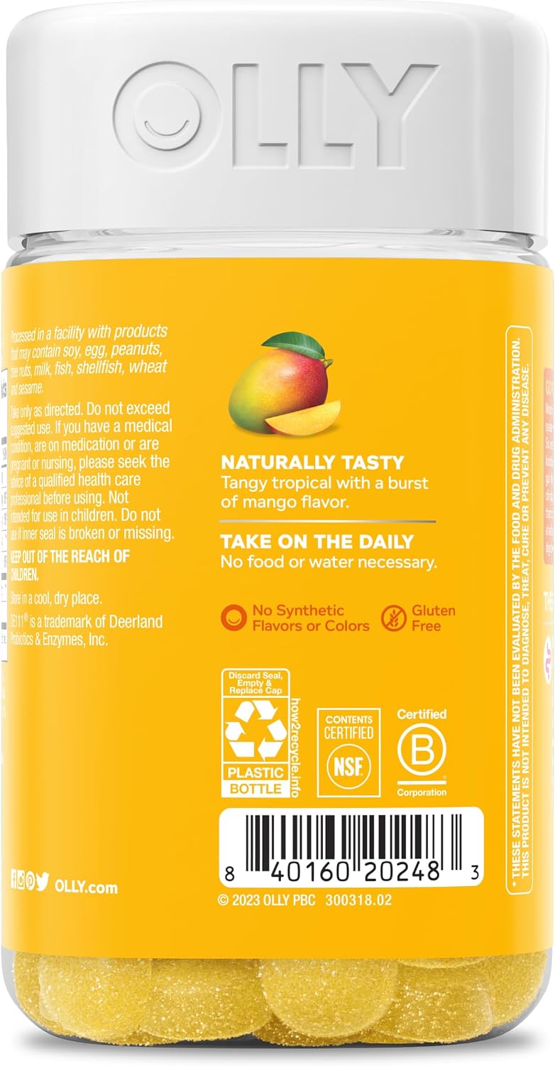 OLLY Probiotic Gummy complete product set packaging view