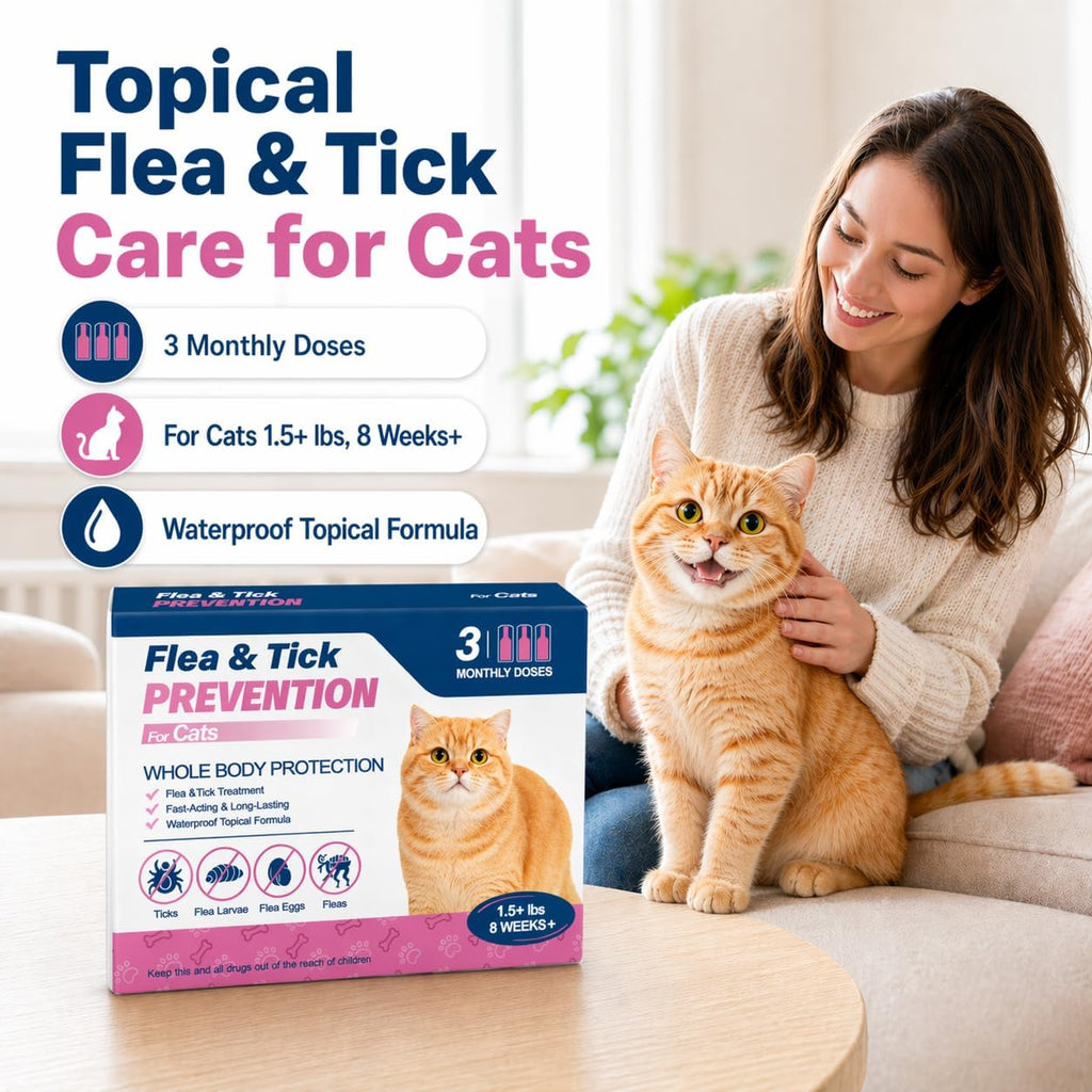 Zencar spot on cat flea treatment applicator tube being prepared for application