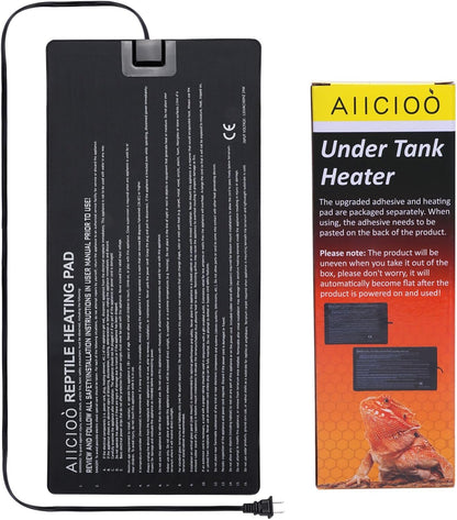 Side profile of Aiicioo 8 watt under tank heater