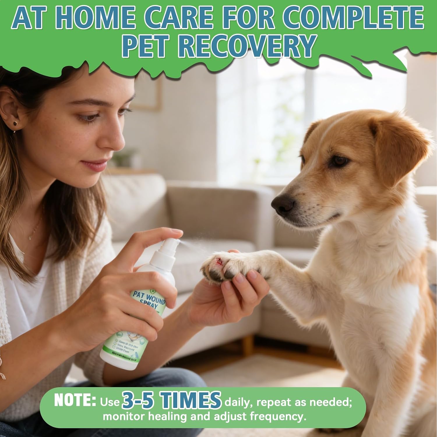 How to apply cat wound spray using sterile gauze instructions diagram