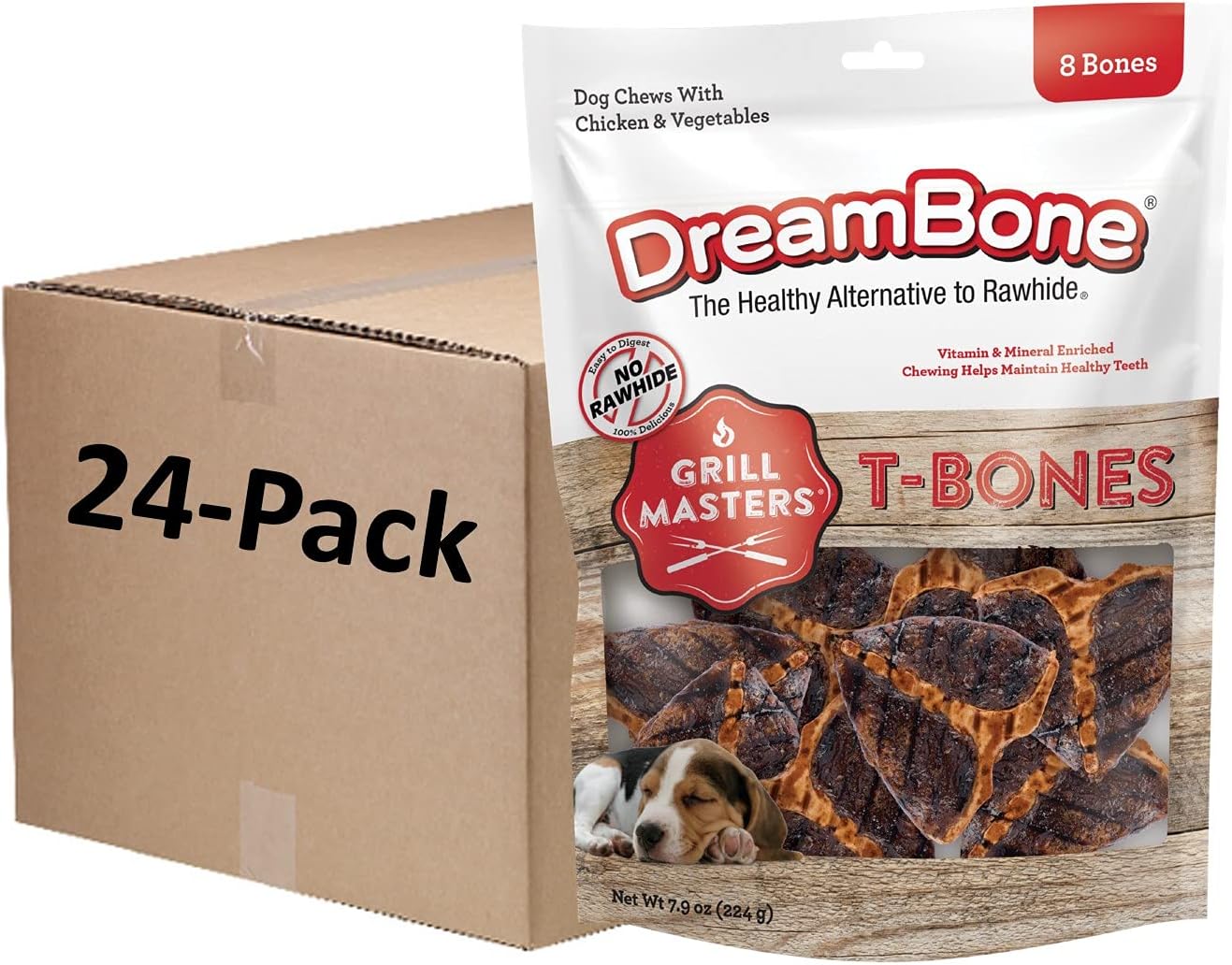 DreamBone Grill Masters T-Bones, Rawhide-Free Chews for Dogs, 8 Count - Image 9
