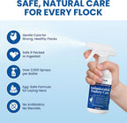 Close up of Lemant Poultry Care spray nozzle for easy application.