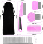 Ergonomic handle of Benseao pet grooming comb