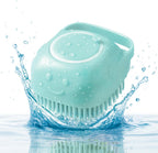 HamInWay Dog Bath Brush, 2-in-1 Dog Grooming Brush with Built-in Shampoo Dispenser, Gentle Silicone Bristles for Bath & Massage, Non-Slip Handle, Easy Clean Design for Dogs, Cats & Small Pets, Blue - Image 9