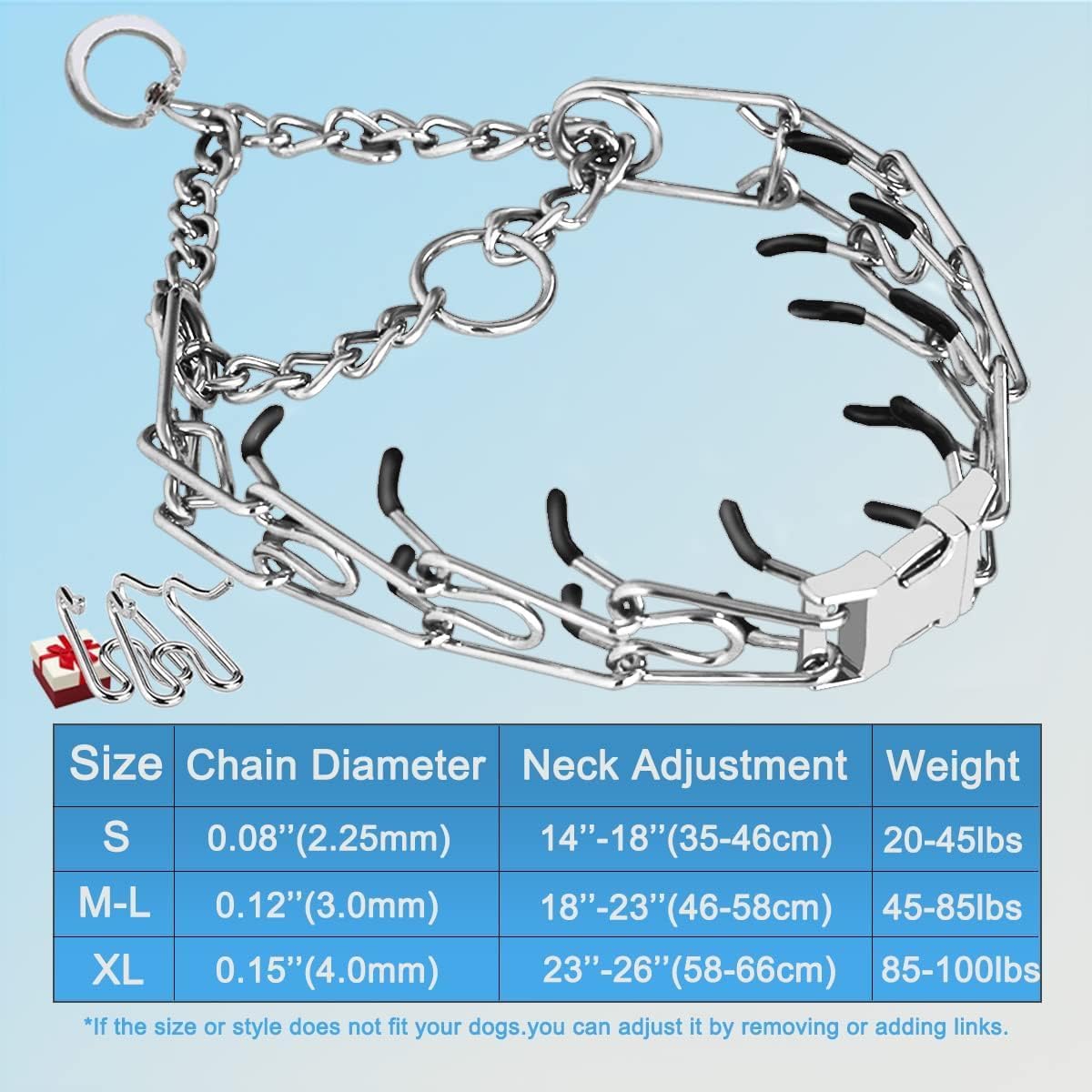 Safiman heavy duty dog collar front quick release buckle mechanism