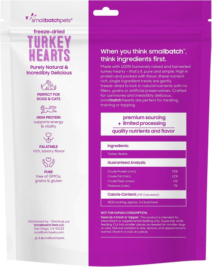 Smallbatch high protein single source organ meat pet treats premium packaging