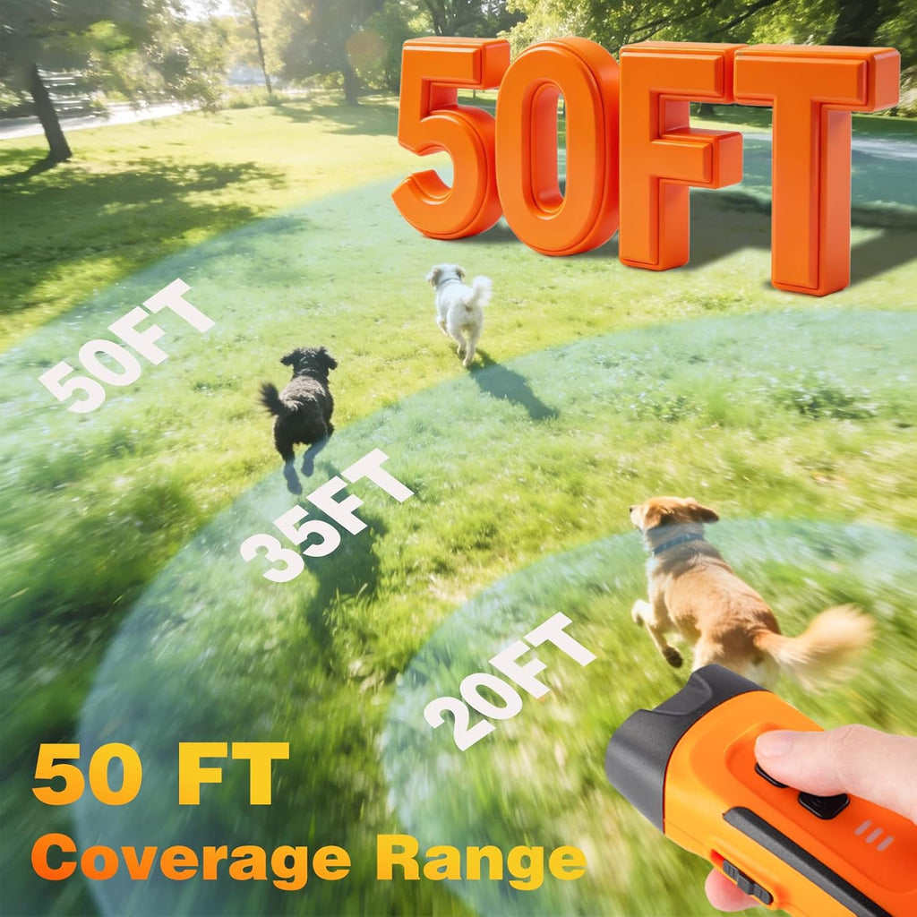Ailck dog behavior aid showing LED flashlight feature