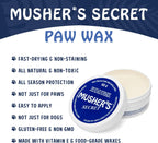 Musher's Secret Dog Paw Wax 60g - Moisturizing Dog Paw Balm - Helps Protect & Heals Cracked Paws - Creates an Invisible Paw Protectors Barrier - All-Natural Nose & Paw Balm with Vitamin E - Image 9