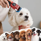 Mcbazel imported red pet trimmer kit packaging components for domestic animal grooming