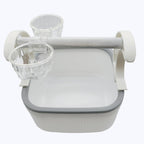 GoWitPaws tabletop bird training perch with waste collection basin