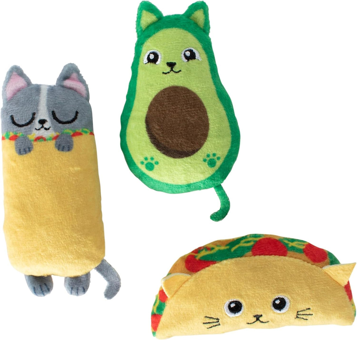 Fringe Studio, Off THE Scales Durable Cotton Canvas Cat Toy, 3PCS Set, PetShop Collection (904028) - Image 10