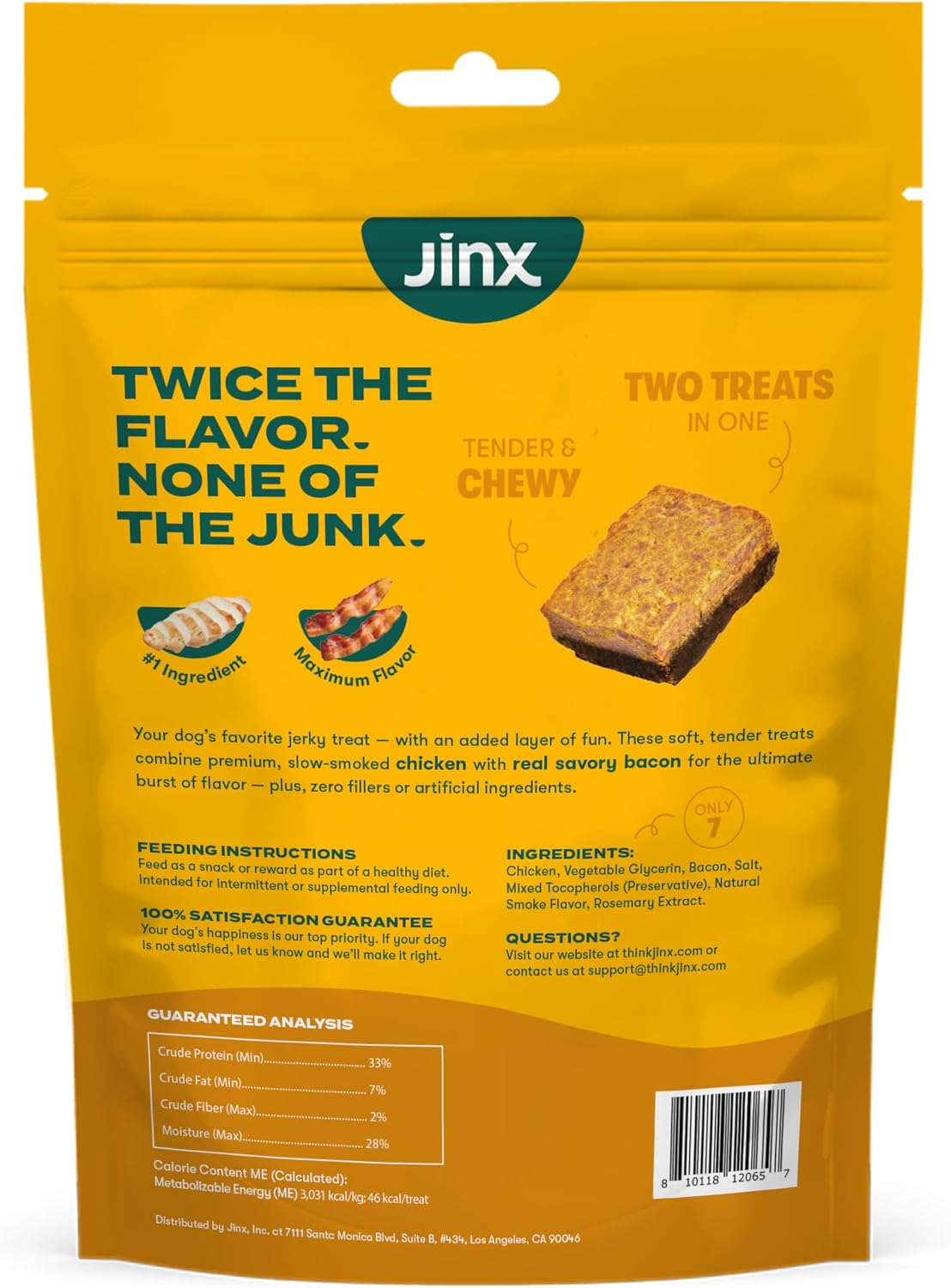 Jinx Chicken & Bacon Layers Jerky Dog Treats - Crunchy, All Natural Dog Jerky Treats with Cage-Free Chicken & Bacon - Pet Products for All Dogs (Puppies, Adults & Seniors) - 5oz - Image 9