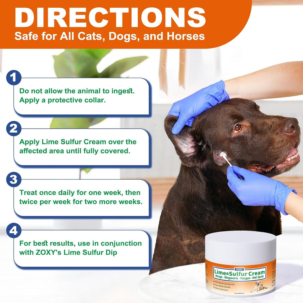 ZOXY authentic USA imported pet care soothing aloe cream